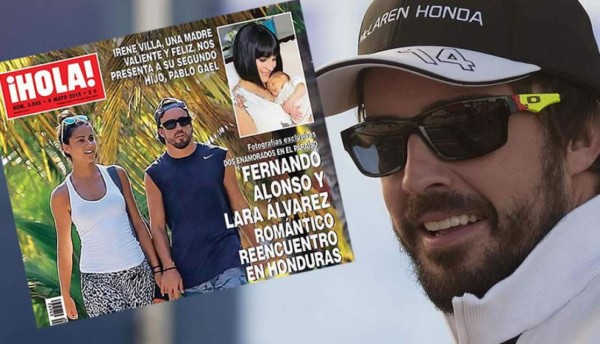 Fernando Alonso vino a Honduras a ver a su novia