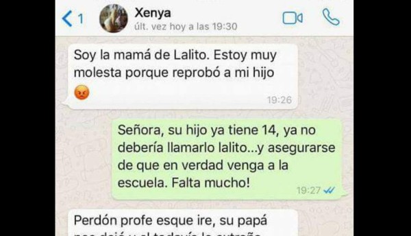 Mujer se 'ofrece' por WhatsApp al maestro de su hijo para que lo apruebe