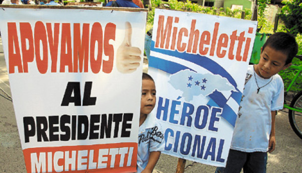 'No a la amnistía, no al regreso de Mel”