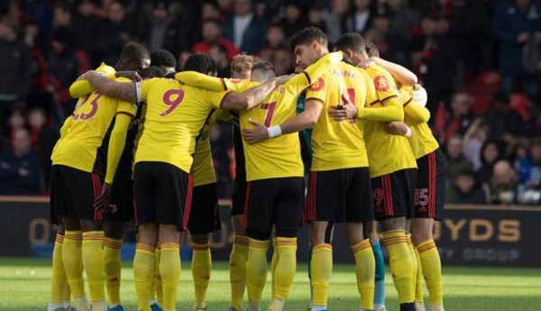 Plantilla del Watford de la Premier League acepta rebaja salarial