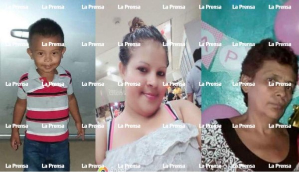 Josué Rodríguez (3), Yamileth Rodríguez (23) y Senaida Rogríguez (50) fueron ultimados el domingo en Lomas del Carmen.