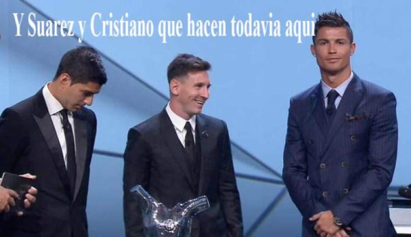Los memes de la premiación al jugador Uefa