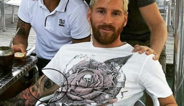 El romántico tatuaje de Messi para su esposa Antonella