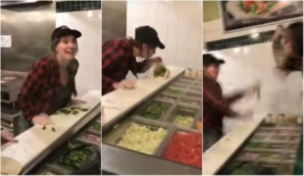 Video: Escupe en la comida de su cliente y la despiden