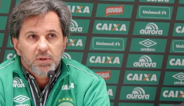 Esperamos que este avión nos dé suerte: DT del Chapecoense