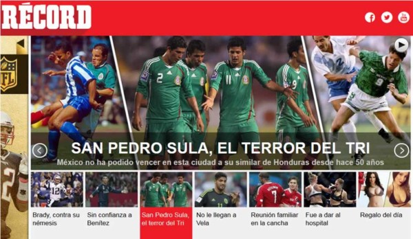 Prensa mexicana: 'San Pedro Sula, el terror del Tri'