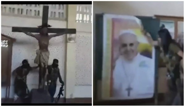 El Estado Islámico destruye iglesia católica en Filipinas