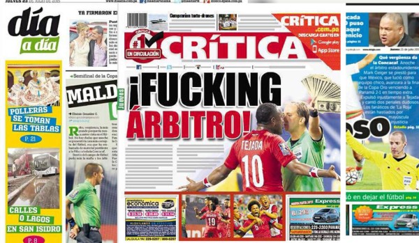 Diarios de Panamá destacan el 'robo'