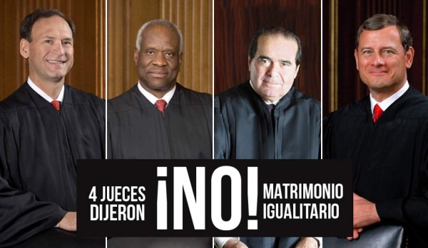 El perfil de los 9 jueces que votaron sobre el matrimonio gay en EUA