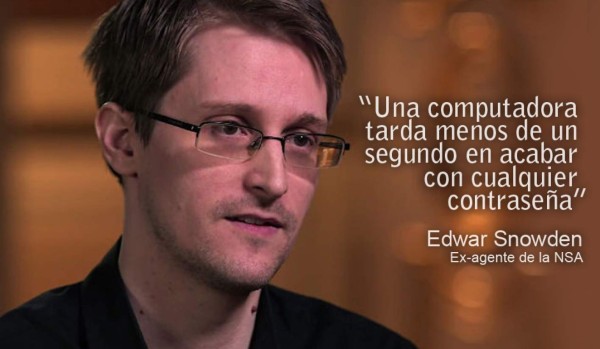 Los tres consejos de Snowden para crear una contraseña