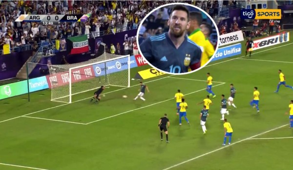 VIDEO: Messi volvió con Argentina y marcó gol frente a Brasil