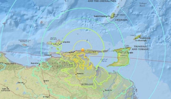 Terremoto de magnitud 7,3 sacude a Venezuela