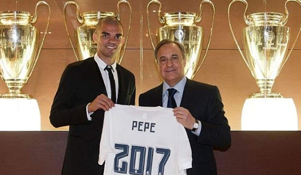 Pepe extiende su contrato hasta 2017