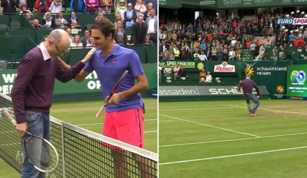 Pep Guardiola le hace al tenis contra Roger Federer