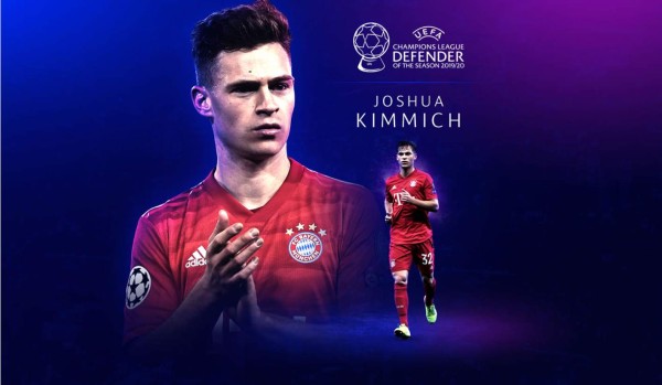 El premio al mejor defensa de la Champions 2019-20 es para Joshua Kimmich