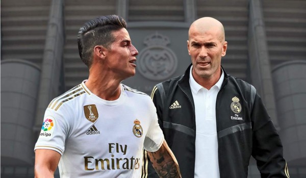 Polémica decisión de Zidane: James no volverá a jugar con el Real Madrid