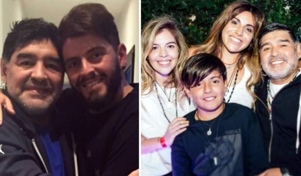 Los hijos de Maradona lo despiden con emotivos mensajes a través en las redes sociales
