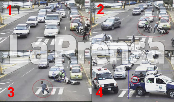 Video: Así asaltan a transeúntes desde motocicletas en Honduras