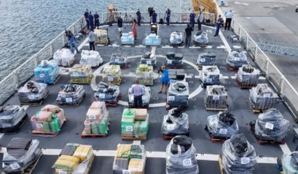 Guardia Costera de EUA incauta 18 toneladas de cocaína