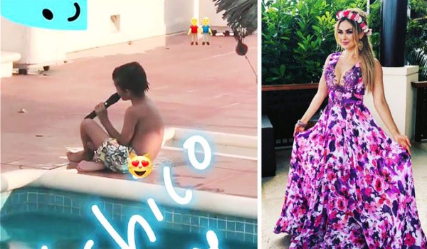 Hijo de Luis Miguel y Aracely Arámbula hereda la voz de papá