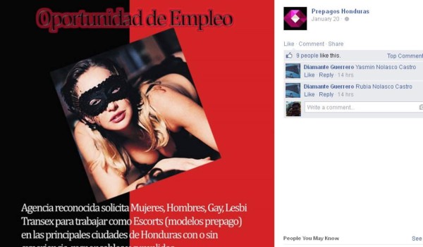 Piden perseguir redes de explotación sexual en Honduras
