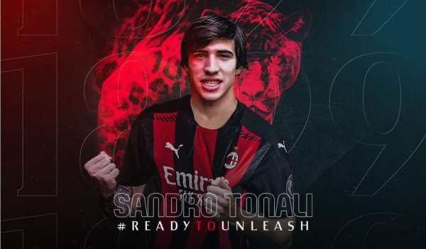 AC Milan oficializa el fichaje de Sandro Tonali, prometedor mediocampista italiano