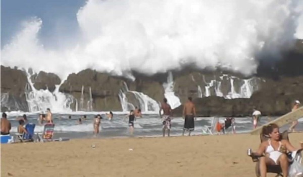 Una playa fuera de lo normal
