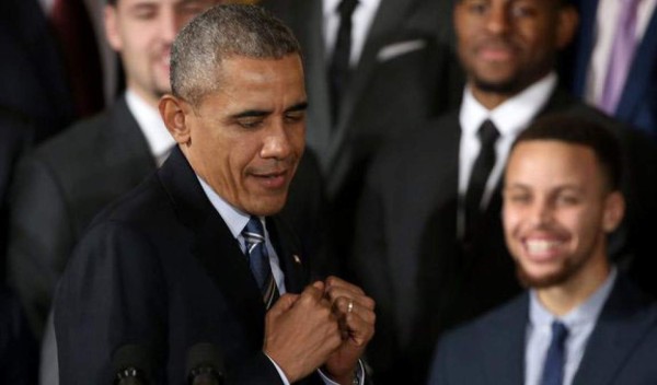 Video: Obama imitó celebración de Stephen Curry
