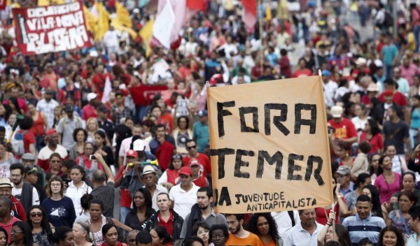 Brasileños vuelven a las calles a pedir salida de Temer