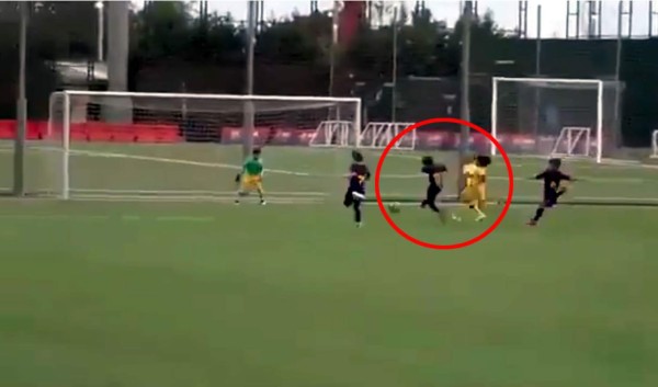 VIDEO: El gol de Thiago Messi en las inferiores del Barcelona que se hizo viral