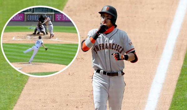 Mauricio Dubón conecta su primer jonrón de la temporada con los Gigantes