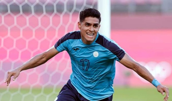 Luis Palma se metió en los libros de historia al marcar el primer gol de Honduras en los Juegos Olímpicos de Tokio 2021.