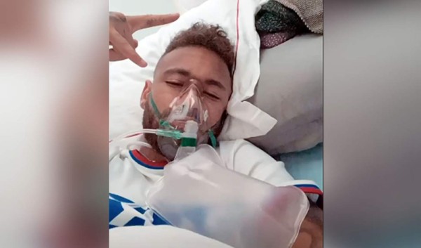 ¿Qué pasa con Neymar? Se viraliza foto del brasileño con una máscara de oxígeno