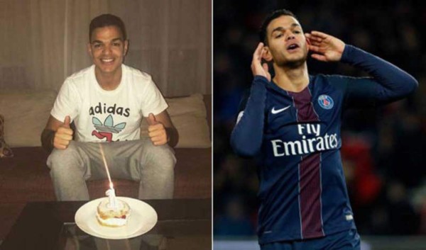 Ben Arfa celebra con un pastel que lleva un año apartado sin jugar en el PSG