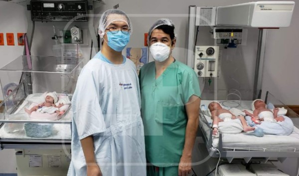 Hondureña da a luz a trillizos en San Pedro Sula