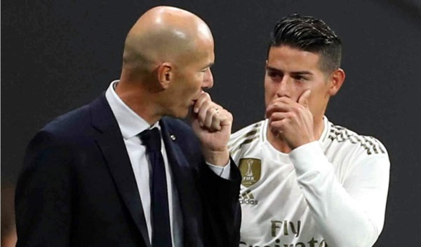 Así respondió Zidane cuándo le preguntaron si cuenta con James Rodríguez