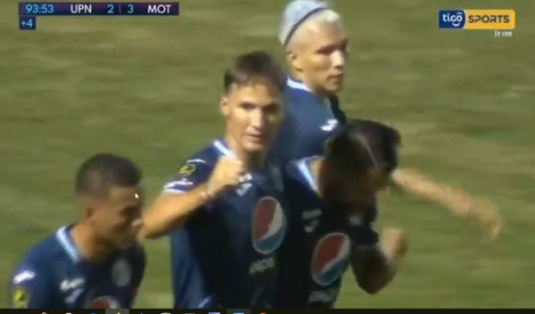 ¡Héroe! Así fue el gol de Gonzalo Klusener que le dio la victoria al Motagua ante UPN