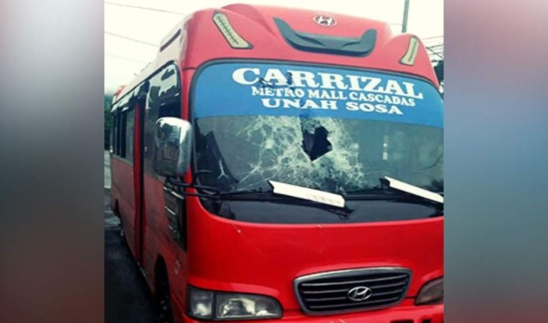 Autobús con hombres armados desató persecución policial en Tegucigalpa