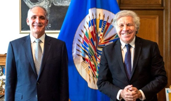 Presidenciable Nasry Asfura se reúne en Washington con Luis Almagro