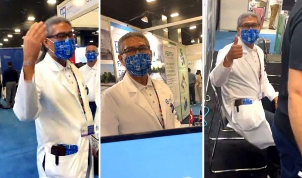 VIDEO: Hondureño confronta a Axel López por hospitales móviles