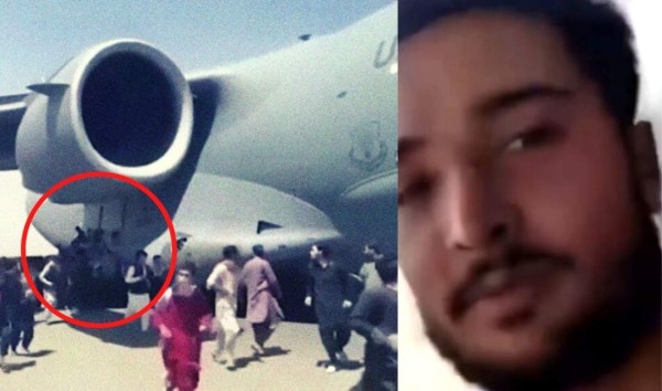 VIDEO: Un hombre se graba aferrado a un avión que despega en Kabul