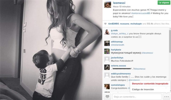 Messi confirma que será padre por segunda vez