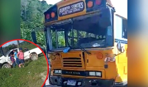 Choque entre autobús y vehículo deja un muerto en Cuyamel