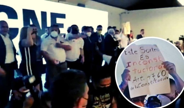 CNE: por zafarrancho suspenden sorteo de posiciones electorales en Honduras