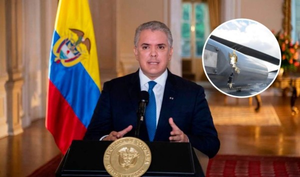 Atacan a tiros el helicóptero en que viajaba presidente de Colombia