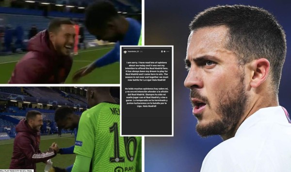 Eden Hazard pide perdón por sus imágenes riéndose con jugadores del Chelsea tras eliminación del Real Madrid