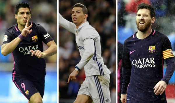 Luis Suárez y Cristiano Ronaldo se acercan a Messi en el Pichichi de la Liga Española