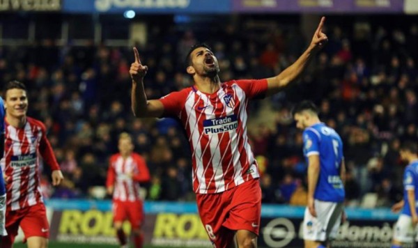 El Atlético gana un combate con gol y expulsión de Costa