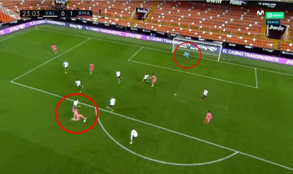 ¡Qué trallazo! Así fue el golazo de Benzema en Mestalla