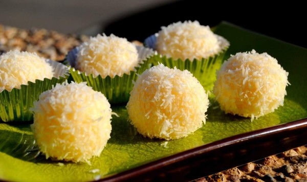 Bolitas dulces de coco